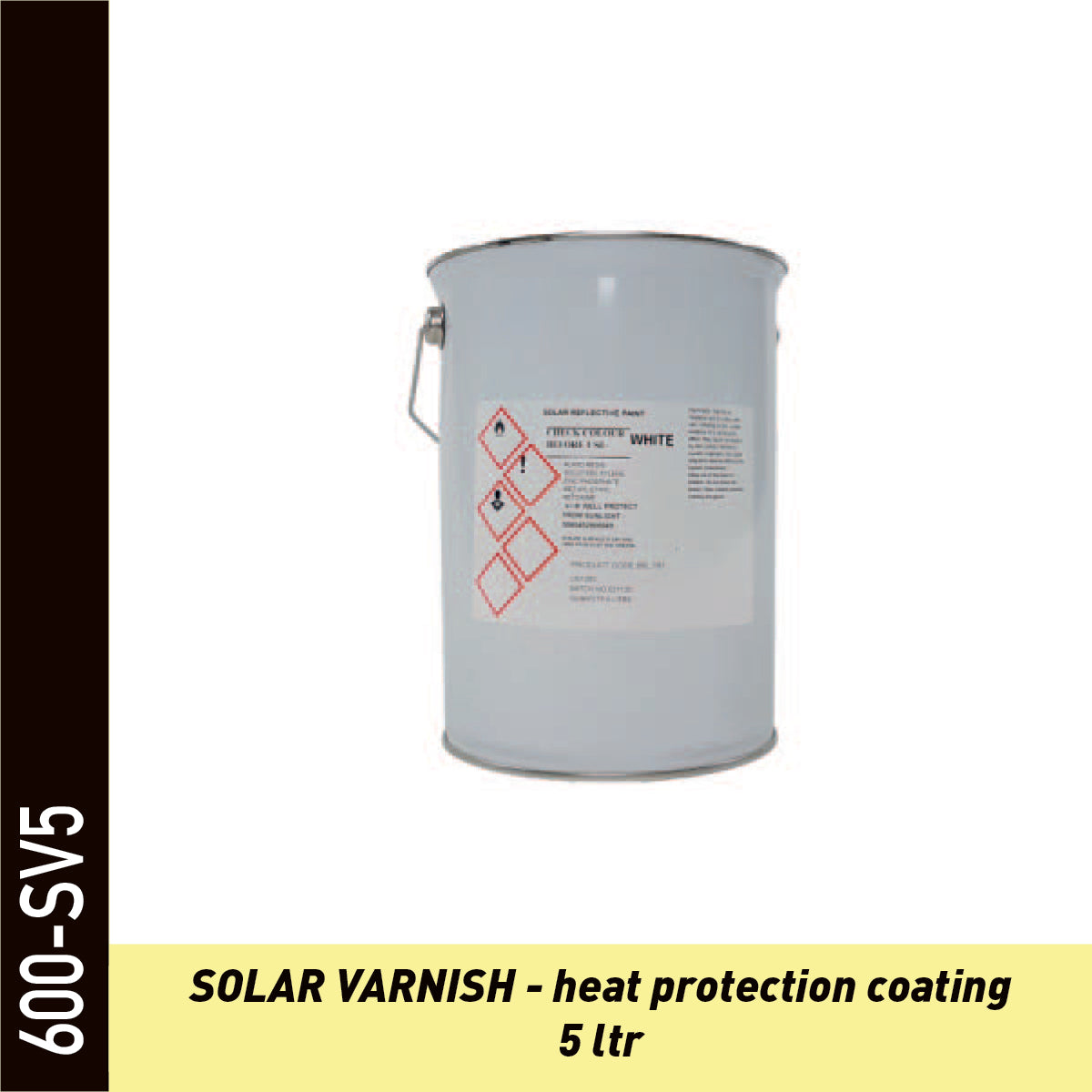 SOLAR VARNISH - Laque protection solaire 5L pour polycarbonate