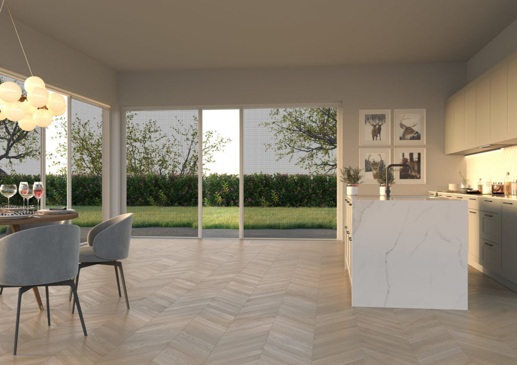 FEEL POWER Enroulable latérale à chenille motorisé 2 VANTAUX